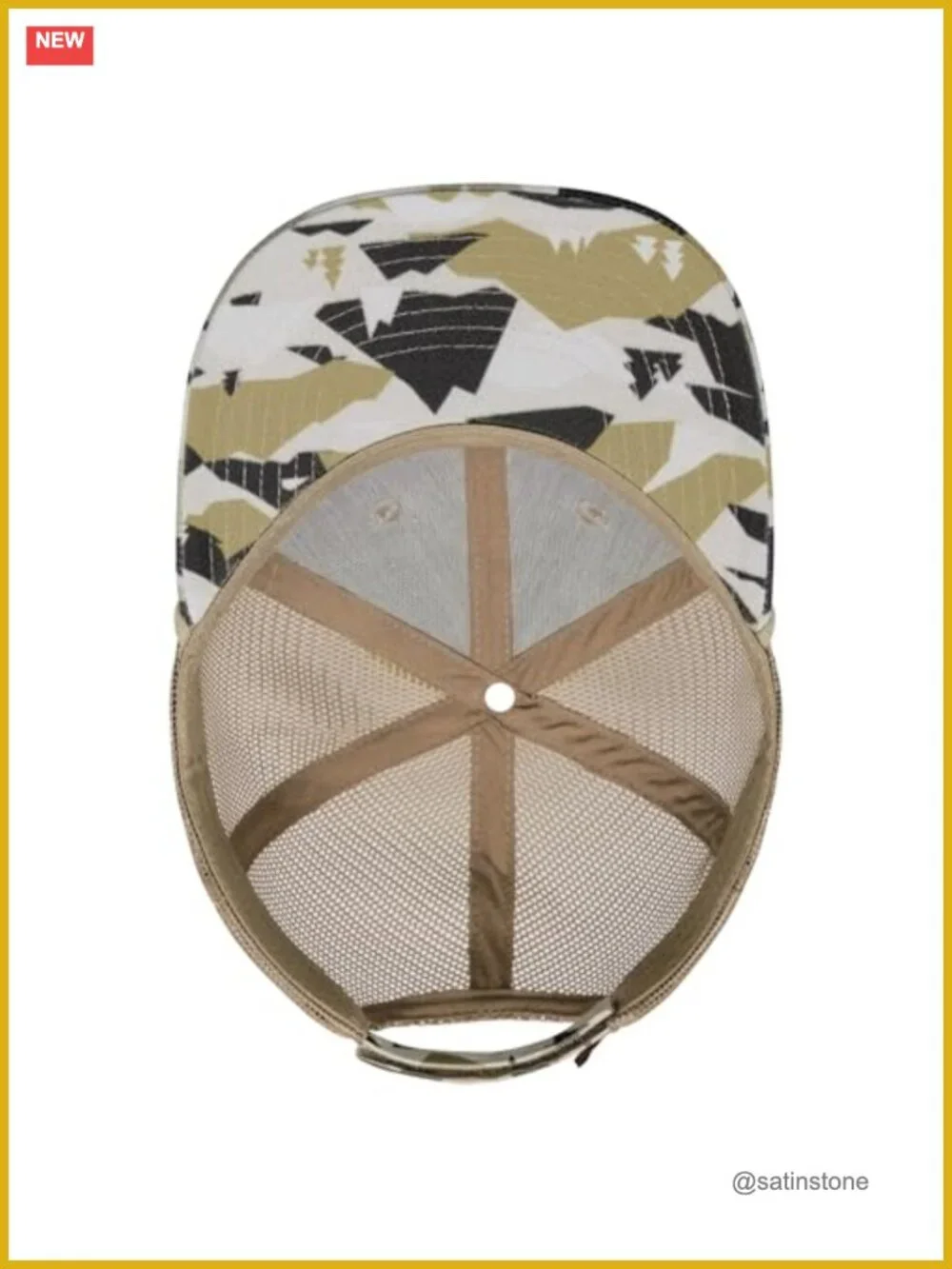 Camo Rope Trucker Hat Mesh Back Baseball Cap for Hunting Fishing